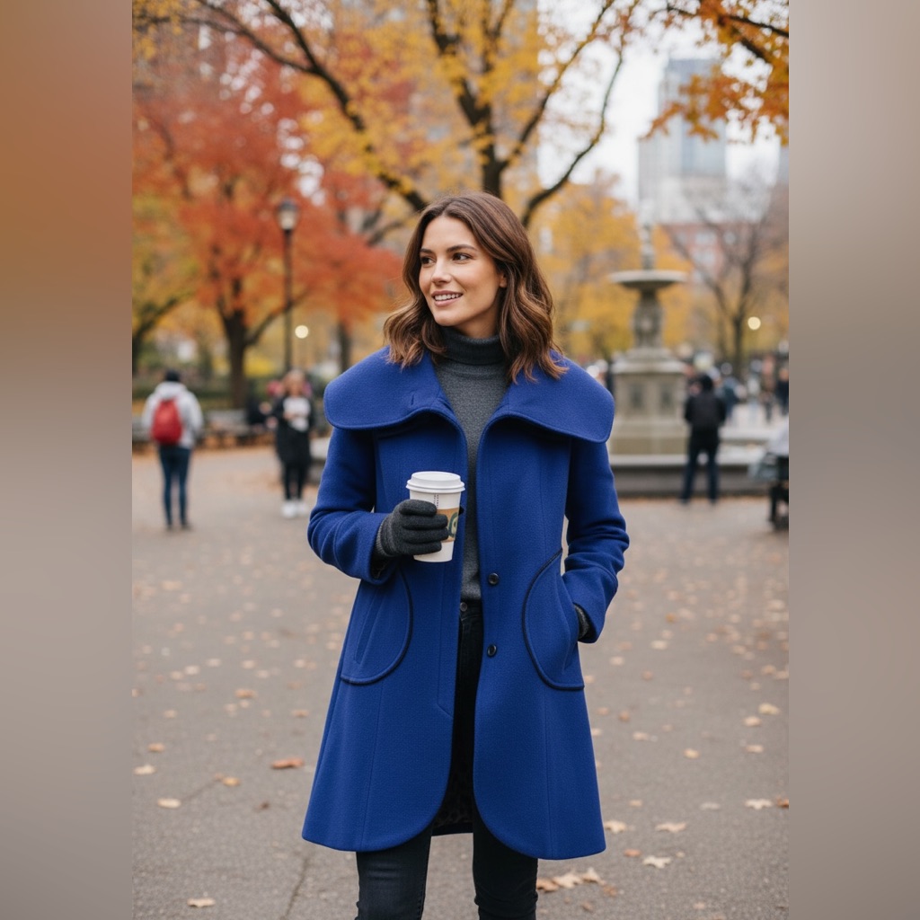 Soia&Kyo Purple Wool Jacket